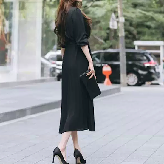 21 Ninki No 取寄 ロングワンピース レディース きれいめ 春 長袖 大きいサイズ 2xl ワンピース プリーツ フレア ロング Aライン リネン リボン フロントボタン ハイウエスト 無地 ブラック ネイビー キャメル ライトグレー ゆったり 清楚 上品 エレガント