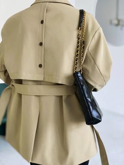 Gabardine Double Belt Trench Coat | blurhms(ブラームス