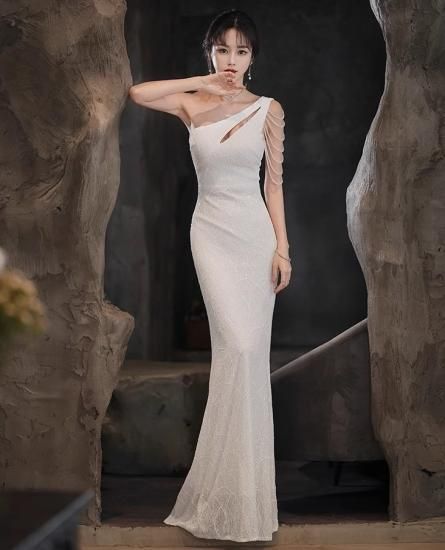 結婚式ドレス レディース ウェディングドレス ワンショルダー 結婚式ドレス レディース ウェディングドレス ワンショルダー