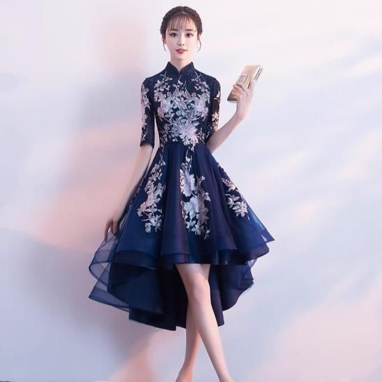 ドレス ミディアム丈 花柄 セクシー パーティー 結婚式 韓国 楽天市場】パーティードレス 韓国（ドレスのシルエット