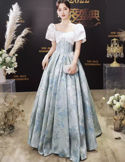 演奏会ドレス レディース パフスリーブ プリンセス リボン バイ 演奏会ドレス レディース パフスリーブ プリンセス リボン バイ