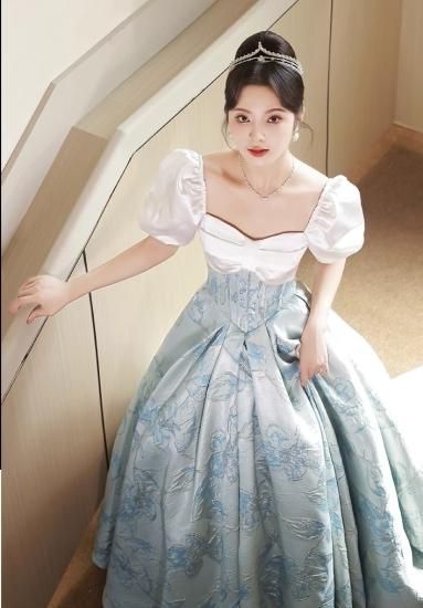 演奏会ドレス レディース パフスリーブ プリンセス リボン バイ 演奏会ドレス レディース パフスリーブ プリンセス リボン バイ