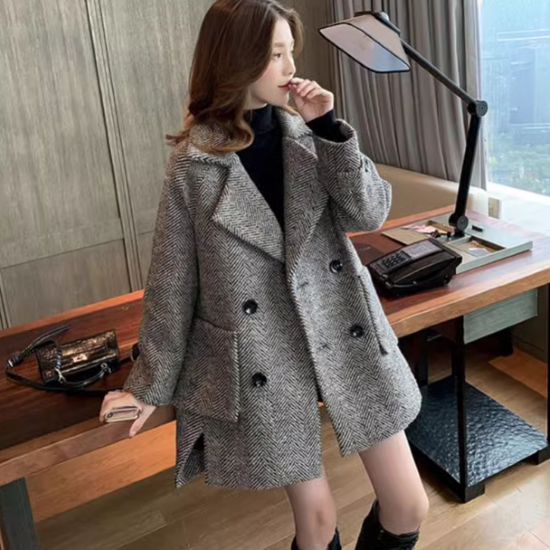 韓国ファッション コート ミディ丈 オフィス お出かけ OL ミドル丈コート レディース アウター 羽織 コート Aライン