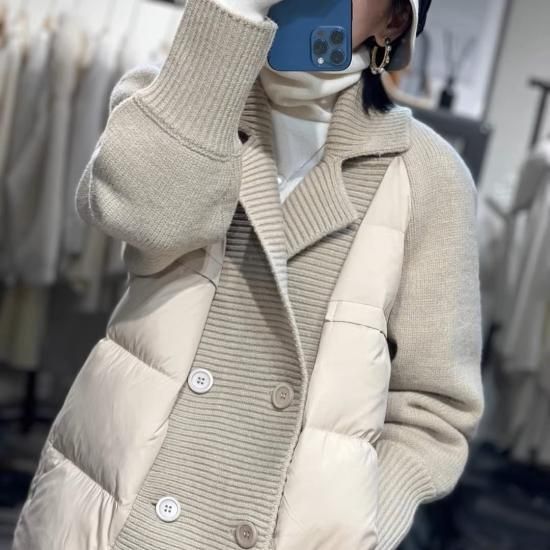 アウター 異素材ミックスコート レディース 面倒