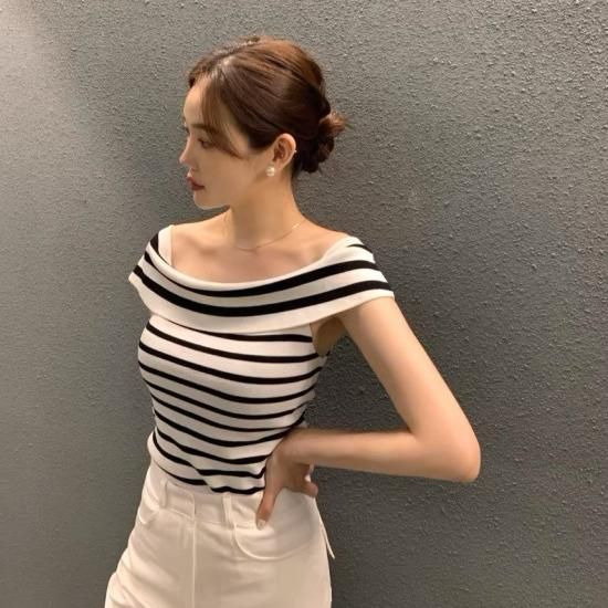 オフショルダーシャツ レディース Tシャツ カットソー 半袖 肩