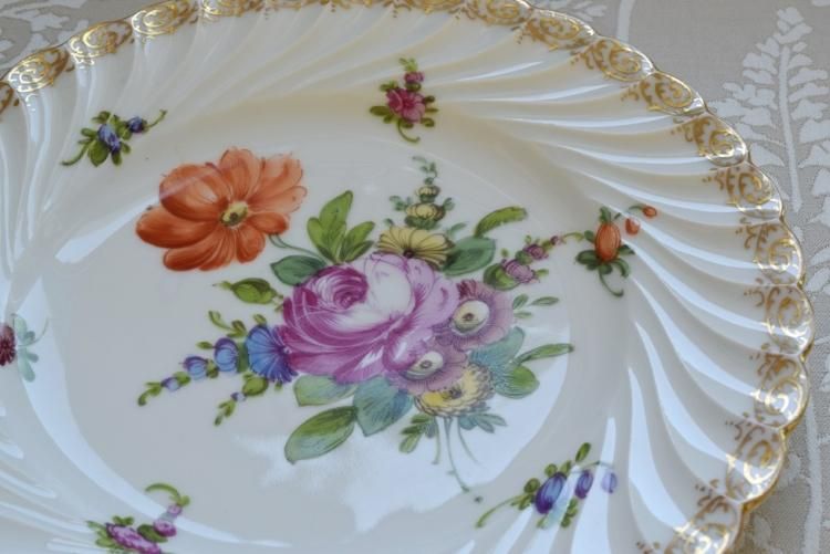 王冠マークのドレスデン プレート