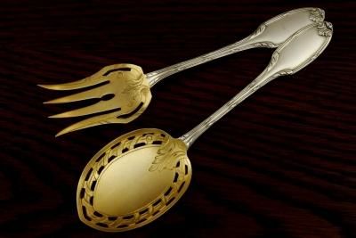 Christoph Bach】 果実の透かしのケーキサーバー【純銀】 Christoph