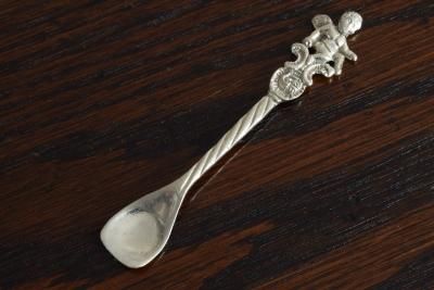 銀製品 英国製 エナメル 花 スプーン セット SILVER シルバー Mappin&Webb マッピン&ウェッブ製 英国花モチーフ エナメル