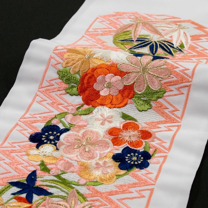 帯揚げ　帯上げ　帯あげ　ドット柄　刺繍　ししゅう　スター　衿秀　和想庵 25-17891-n221014.jpg