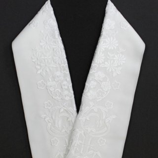 刺繍半衿（白地/日本製）