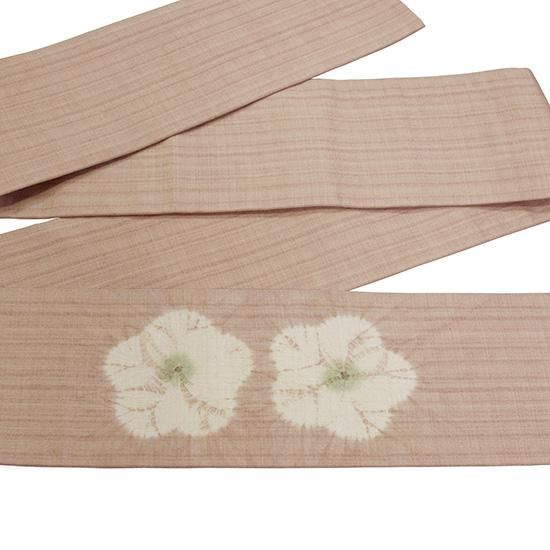 特選プレタ】手絞り工芸 桐生絞九寸名古屋帯 泉織物