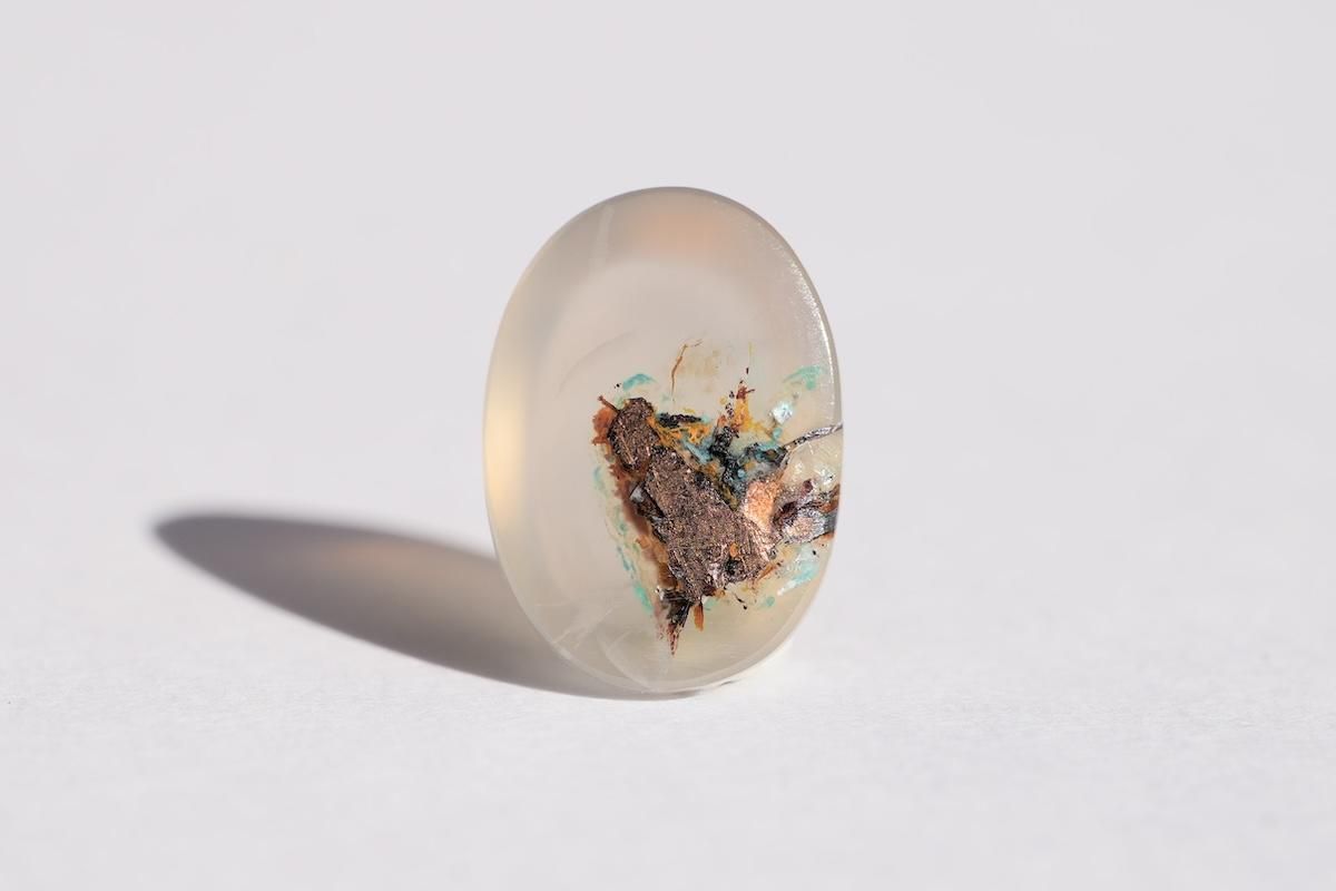 maumaumau　14kgf クリソコラコッパーインカルセドニー ピアス maumaumau様専用 14kgf クリソコラコッパーインカルセドニー ピアス