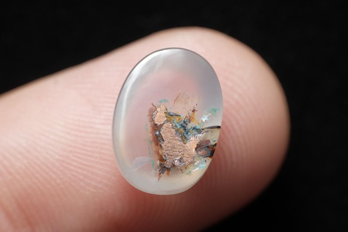 コッパーインクリソコラカルセドニー,美しいインクルージョンの鉱物