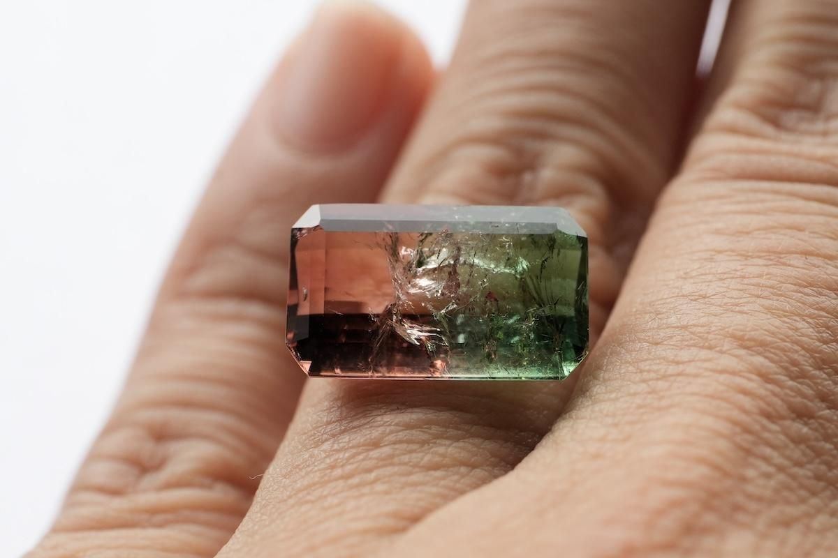 バイカラートルマリン,クォーツ,アトリエルチ,美しい