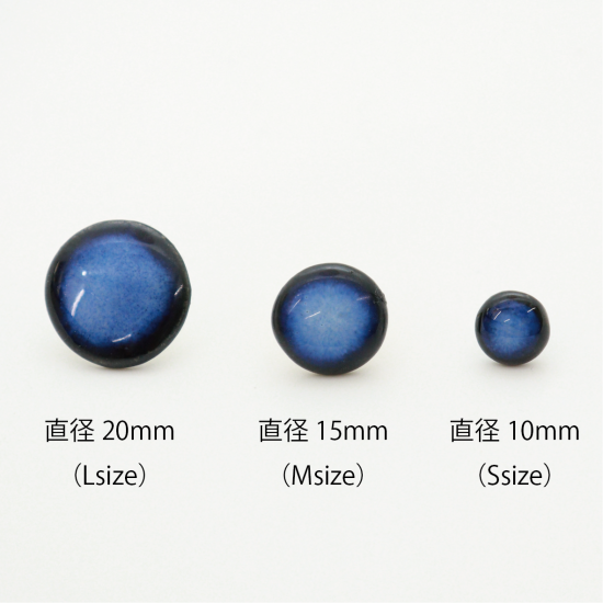 オリジナルタイル通販のタイルメイド 青むらタイルピアス（直径10mm）