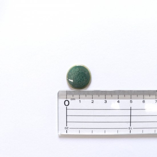 オリジナルタイル通販のタイルメイド 緑むらタイルピアス（直径20mm）