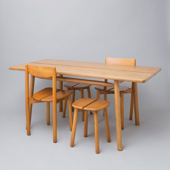 Grain de Café” Dining Table - NICK WHITE Grain de Café” Dining Table - NICK WHITE