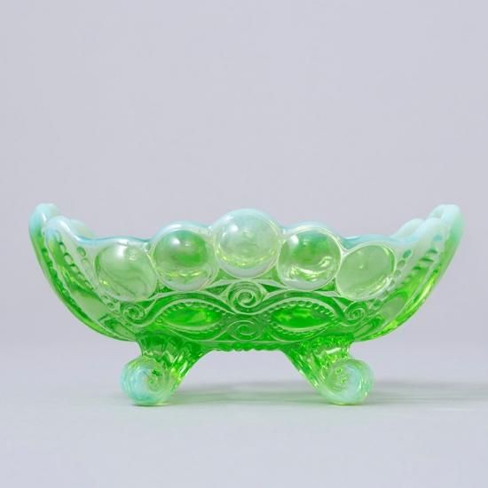 Mosser Glass Jam Dish モッサーグラス ウランガラス レトロ Mosser Glass Jam Dish モッサーグラス ウランガラス レトロ