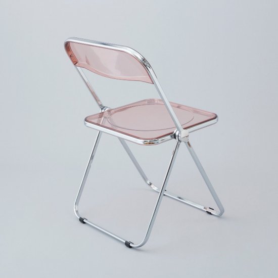 Plia Chair (Smoke Pink / Chrome) - NICK WHITE