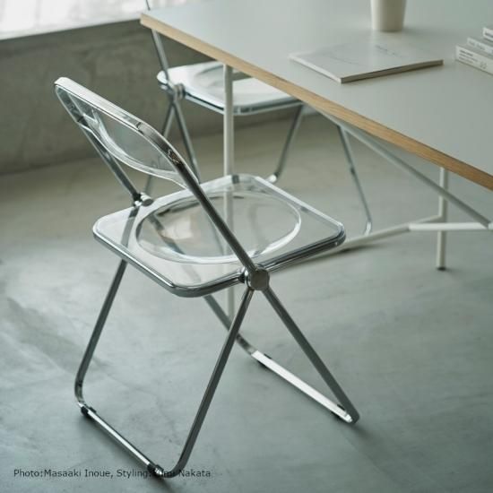 Plia Chair (Clear / White) - NICK WHITE Plia Chair (Clear / White) - NICK WHITE