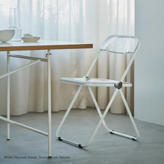 Plia Chair (Clear / Black) - NICK WHITE