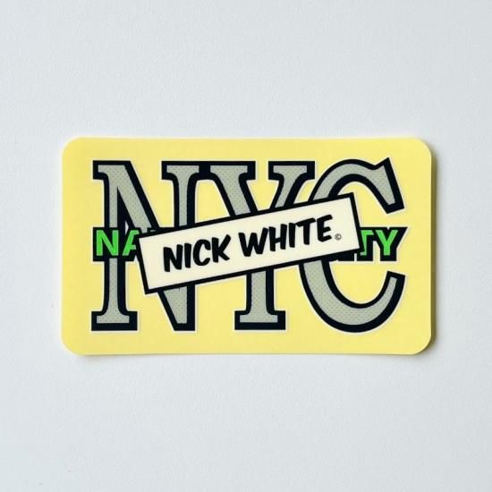 YOSHIYUKI TAKIMOTO x NICK WHITE Logo Sticker - NICK WHITE