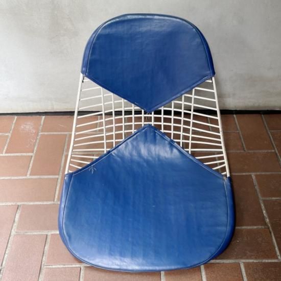 ハーマンミラー イームズ DKR ワイヤー チェア ビキニパッド ブルー 2 ハーマンミラー イームズ DKR ワイヤー チェア ビキニパッド ブルー 2