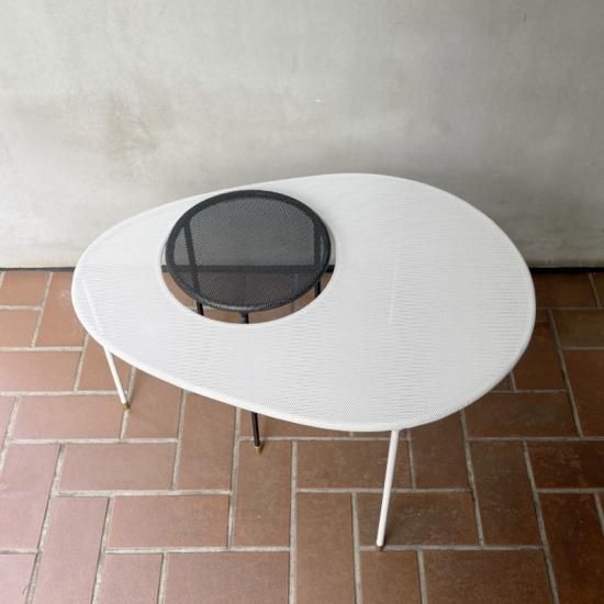 Mathieu Matégot / Kangourou Side Table - NICK WHITE Mathieu Matégot / Kangourou Side Table - NICK WHITE