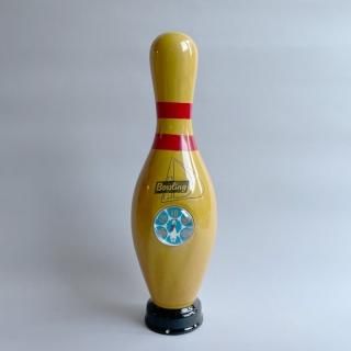 Bowling Pin Thermometer Money Bank