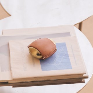 Paper weight Stone / Leather No.002