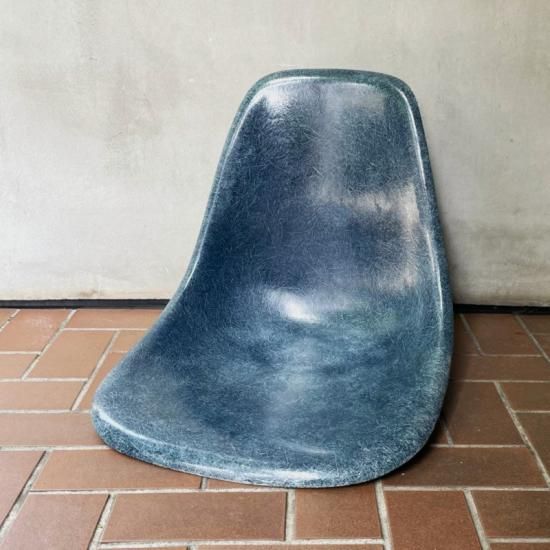 素敵な Side イームズ Shell プラスチック （イームズ オリジナル 青 椅子