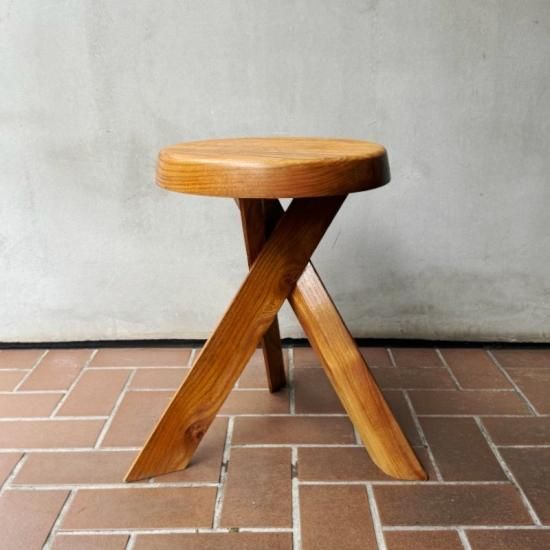Pierre Chapo / Round Stool S31 (70's Vintage) - NICK WHITE Pierre Chapo / Round Stool S31 (70's Vintage) - NICK WHITE