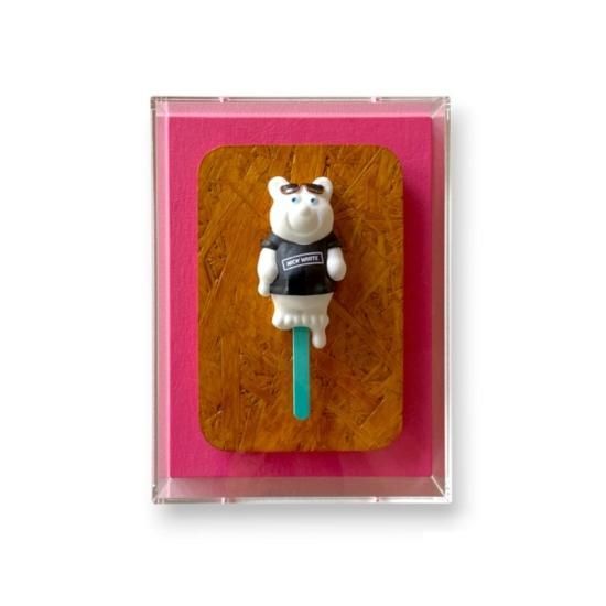 内田有さんの作品　Cool It　白クマ　アイスキャンディー　ドット　アート 内田有 | Yu Uchida – C-DEPOT