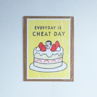 YURIKO SAMO / Poster / EVERYDAY IS CHEAT DAY<img class='new_mark_img2' src='https://img.shop-pro.jp/img/new/icons5.gif' style='border:none;display:inline;margin:0px;padding:0px;width:auto;' />