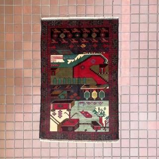 Afghan Art Rug / AM2<img class='new_mark_img2' src='https://img.shop-pro.jp/img/new/icons5.gif' style='border:none;display:inline;margin:0px;padding:0px;width:auto;' />