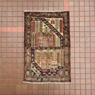 Afghan Art Rug / AM3<img class='new_mark_img2' src='https://img.shop-pro.jp/img/new/icons5.gif' style='border:none;display:inline;margin:0px;padding:0px;width:auto;' />