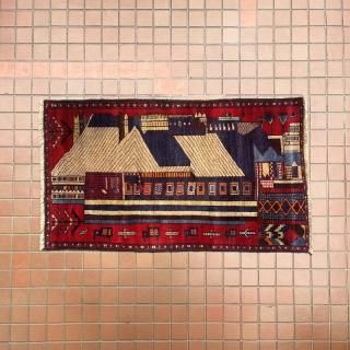 Afghan Art Rug / AM8<img class='new_mark_img2' src='https://img.shop-pro.jp/img/new/icons5.gif' style='border:none;display:inline;margin:0px;padding:0px;width:auto;' />