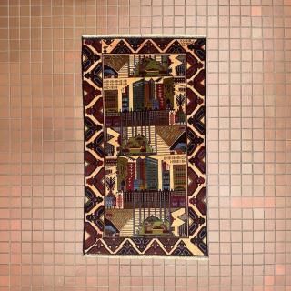 Afghan Art Rug / AM9<img class='new_mark_img2' src='https://img.shop-pro.jp/img/new/icons5.gif' style='border:none;display:inline;margin:0px;padding:0px;width:auto;' />