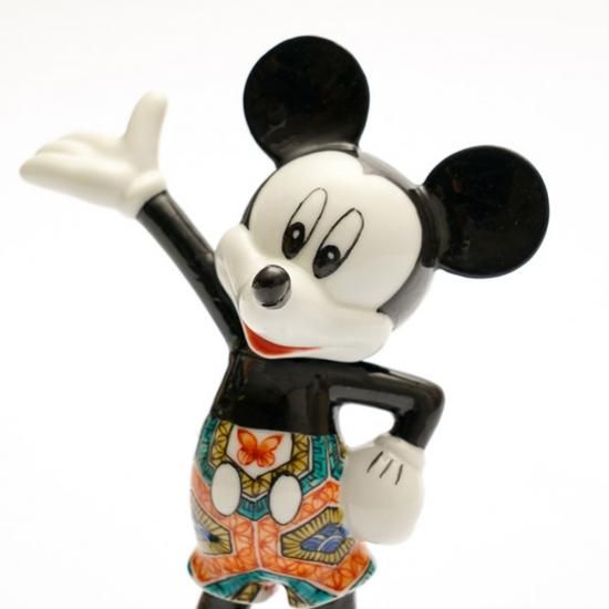 ミッキーマウス／フィギュア 古九谷亀甲山水図［創楽庵 作］ - KUTANI