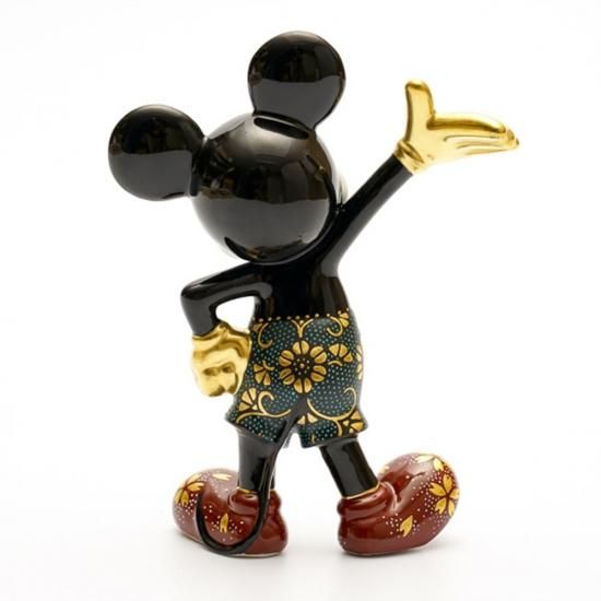 ミッキーマウス フィギュア 粒打本金花文 上野真奈美 作 Kutani Disney Collection 九谷焼でつくるディズニーの和食器 ミッキーマウス フィギュア 粒打本金花文 上野真奈美 作 Kutani Disney Collection 九谷焼でつくるディズニーの和食器