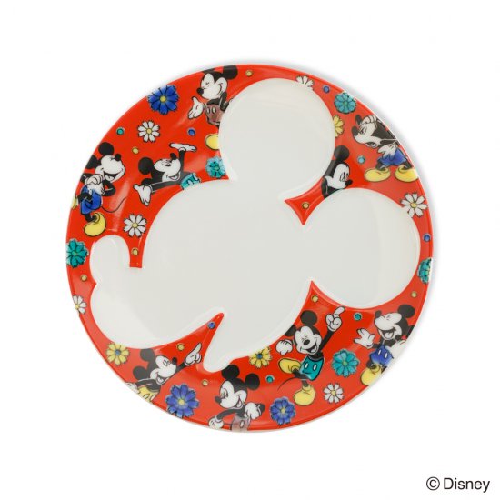 ミッキーマウス／プレート 木米 - KUTANI Disney Collection/九谷焼でつくるディズニーの和食器
