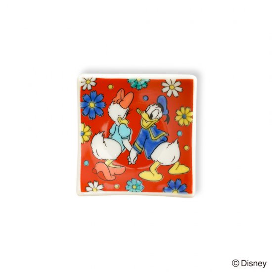 はしおきこれくしょん 色花 ドナルドダック デイジーダック Kutani Disney Collection 九谷焼でつくるディズニーの和食器