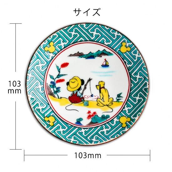 ミッキーマウス / 小皿5点セット九谷画風