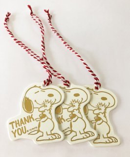 PEANUTS　SNOOPY　スヌーピー　ギフトタグ　Thank　You　3枚入り
