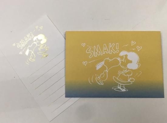 Peanuts Snoopy スヌーピー ミニレターセットsmak スマック キス 3セット入り Sc Sticker