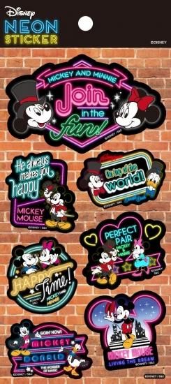 Disney 蛍光色 ネオンカラーステッカー ディズニー サイン Sc Sticker Disney 蛍光色 ネオンカラーステッカー ディズニー サイン Sc Sticker