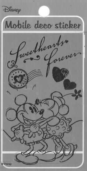 Disney ディズニー 貼って剥がせるモバイルデコステッカー ミッキーミニー Sc Sticker Disney ディズニー 貼って剥がせるモバイルデコステッカー ミッキーミニー Sc Sticker