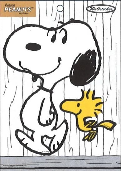 PEANUTS SNOOPY スヌーピー 貼って剥がせるA5ウォールステッカー