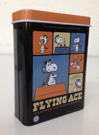 Peanuts Snoopy スヌーピー 缶ケース入り メモ フライングエース 80枚入り Sc Sticker Peanuts Snoopy スヌーピー 缶ケース入り メモ フライングエース 80枚入り Sc Sticker