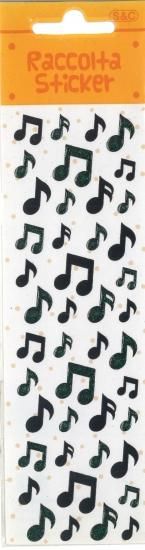 Raccolta スリムステッカー ラメ入り モノクロ オンプ音符 Sc Sticker Raccolta スリムステッカー ラメ入り モノクロ オンプ音符 Sc Sticker